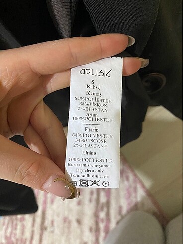s Beden kahverengi Renk ADL BLAZER CEKET