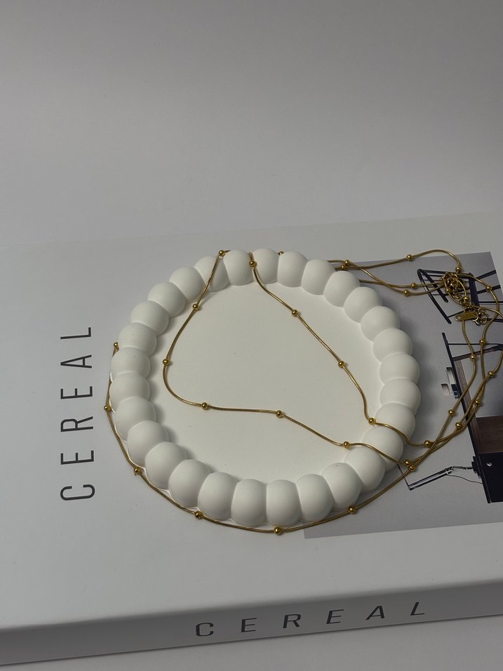 Beyaz Papatya Desenli Altlık Sunum Tepsisi - Görsel 3