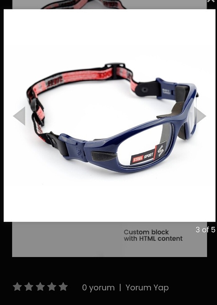 Sporcu gözlüğü - Görsel 2