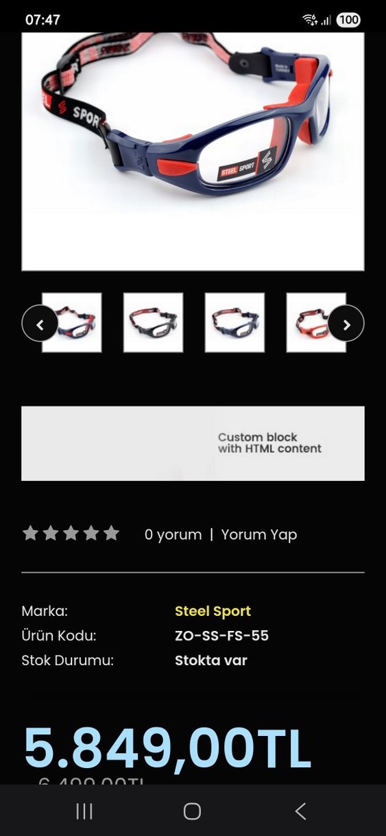 Sporcu gözlüğü - Görsel 5