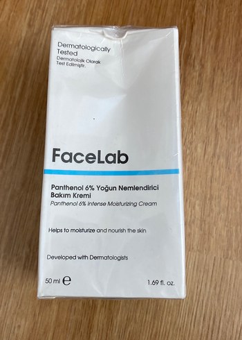 FaceLab Panthenol %6 Yoğun Nemlendirici Krem 50 ml