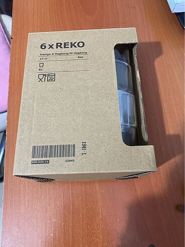 Ikea cam bardak seti