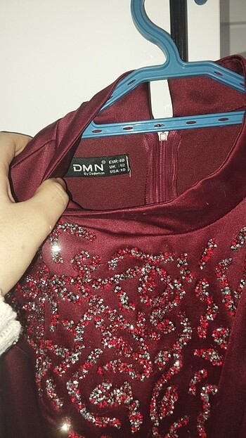 40 Beden bordo Renk Abiye