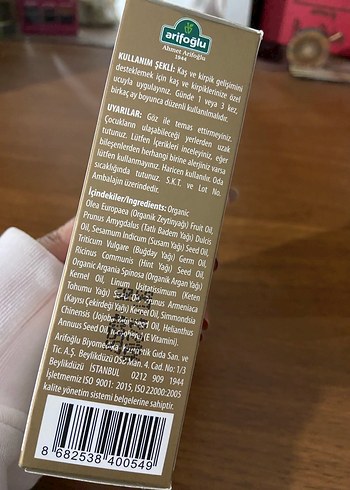 Beden Ahmet Arifoğlu Kaş-Kirpik Bakım Yağı 10ml+10ml