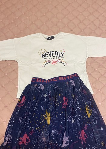 Beverly Baskılı Beyaz Kız Tişörtü - Görsel 9