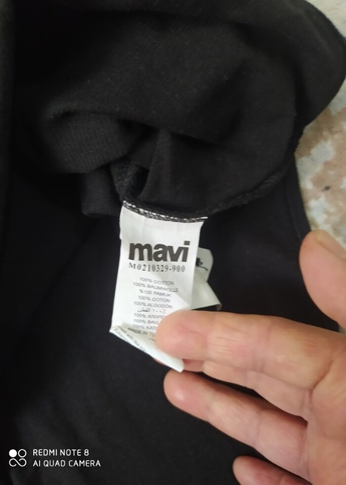 Mavi marka siyah gömlek  - Görsel 2