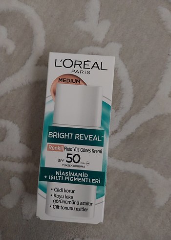 L'Oréal Paris Bright Reveal SPF 50 Renkli Güneş Kremi