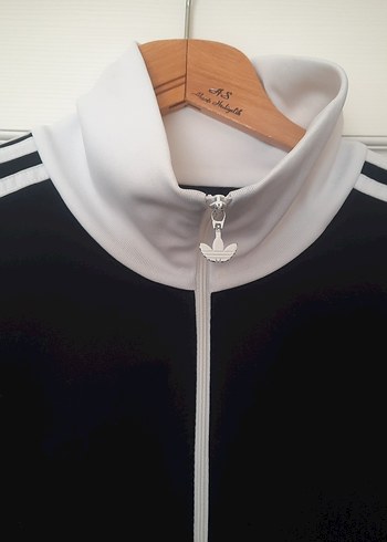 Adidas Siyah Beyaz Fermuarlı erkek esofman takimi - Görsel 6