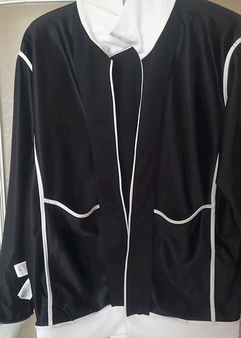 Adidas Siyah Beyaz Fermuarlı erkek esofman takimi - Görsel 7