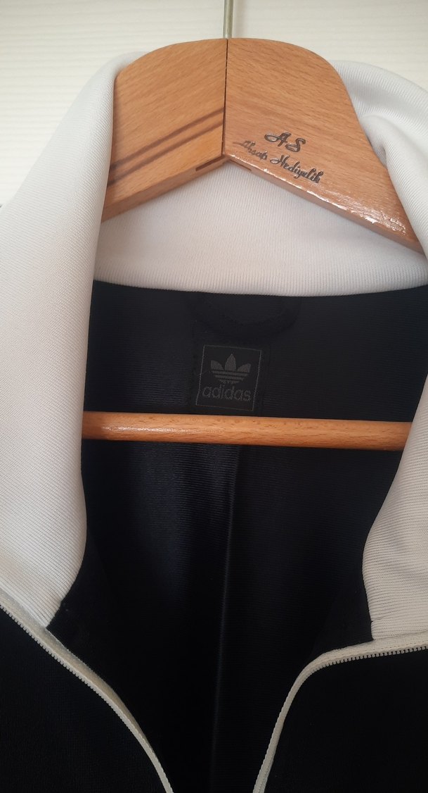 Adidas Siyah Beyaz Fermuarlı erkek esofman takimi - Görsel 2