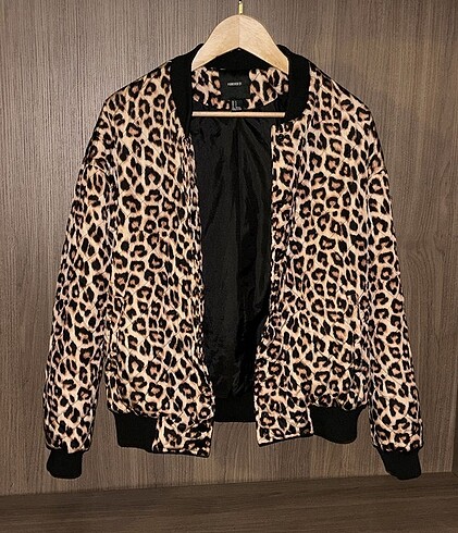 Forever 21 Forever21 Leopar Desenli Ceket
