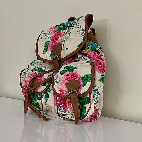 Accessorize Pembe Çiçekli Sırt Çantası