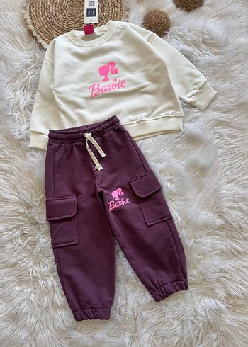 GAP Barbie Baskılı Mor Kız Eşofman Takımı