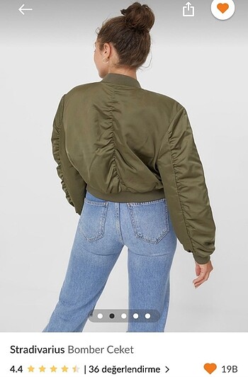Stradivarius Stradivarius Yeşil Bomber Ceket