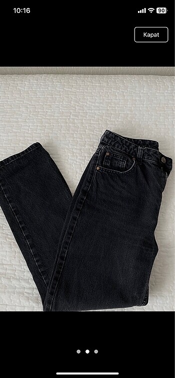 Trendyol & Milla İki parça Trendyolmilla straight jean mavi siyah renk
