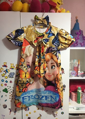 Frozen Kız Çocuk Elbise - Görsel 4