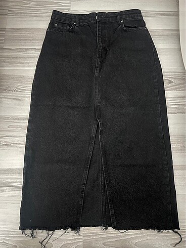 Denim siyah etek