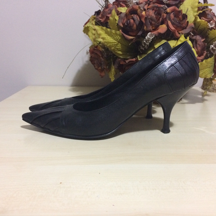 Diğer Deri kısa topuk stiletto