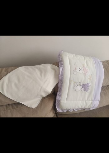 Lila Nakışlı Bebek Uyku Seti - Görsel 4