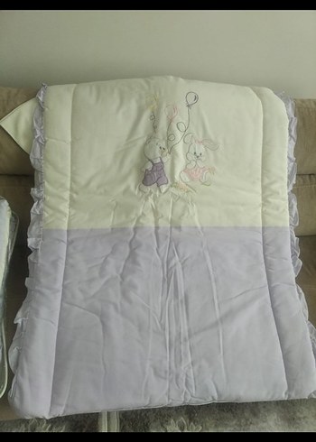 Lila Nakışlı Bebek Uyku Seti - Görsel 5