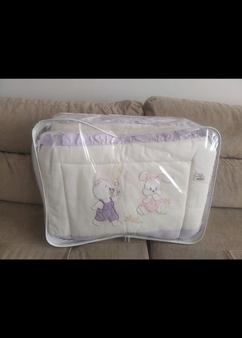 Lila Nakışlı Bebek Uyku Seti - Görsel 2