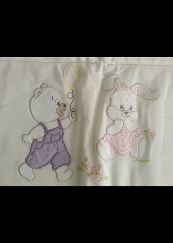 Lila Nakışlı Bebek Uyku Seti - Görsel 3