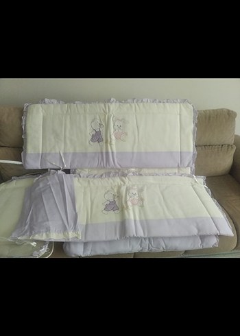 Lila Nakışlı Bebek Uyku Seti - Görsel 6