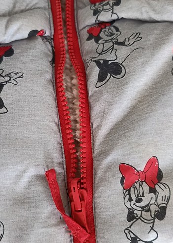4 Yaş Beden çeşitli Renk Kız Çocuk Gri Baskılı Kürklü Yelek