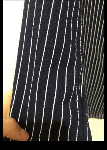 Erkek Siyah Çizgili Uzun Kollu Gömlek - Görsel 3