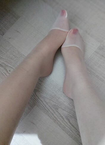 Penti Beyaz tül çorap