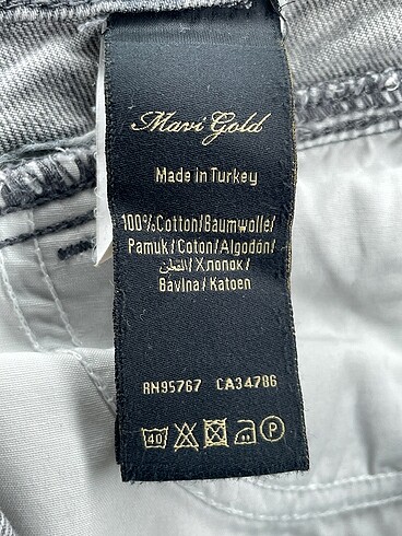 26 Beden gri Renk Mavi Jeans Jean / Kot %70 İndirimli.