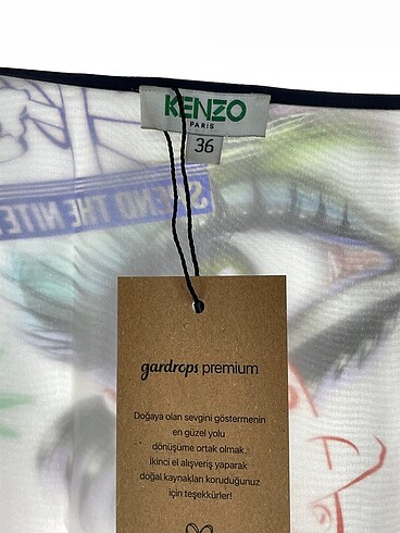 36 Beden çeşitli Renk Kenzo Kısa Elbise %70 İndirimli.