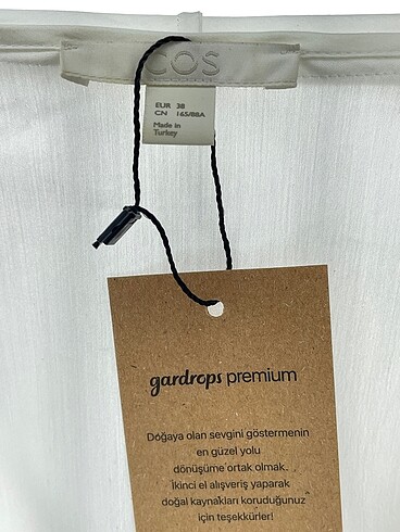 38 Beden beyaz Renk Cos Gömlek %70 İndirimli.