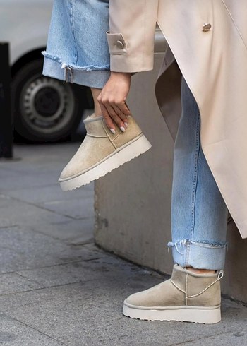 Süet Kadın Tüylü Bot Ugg - Görsel 2