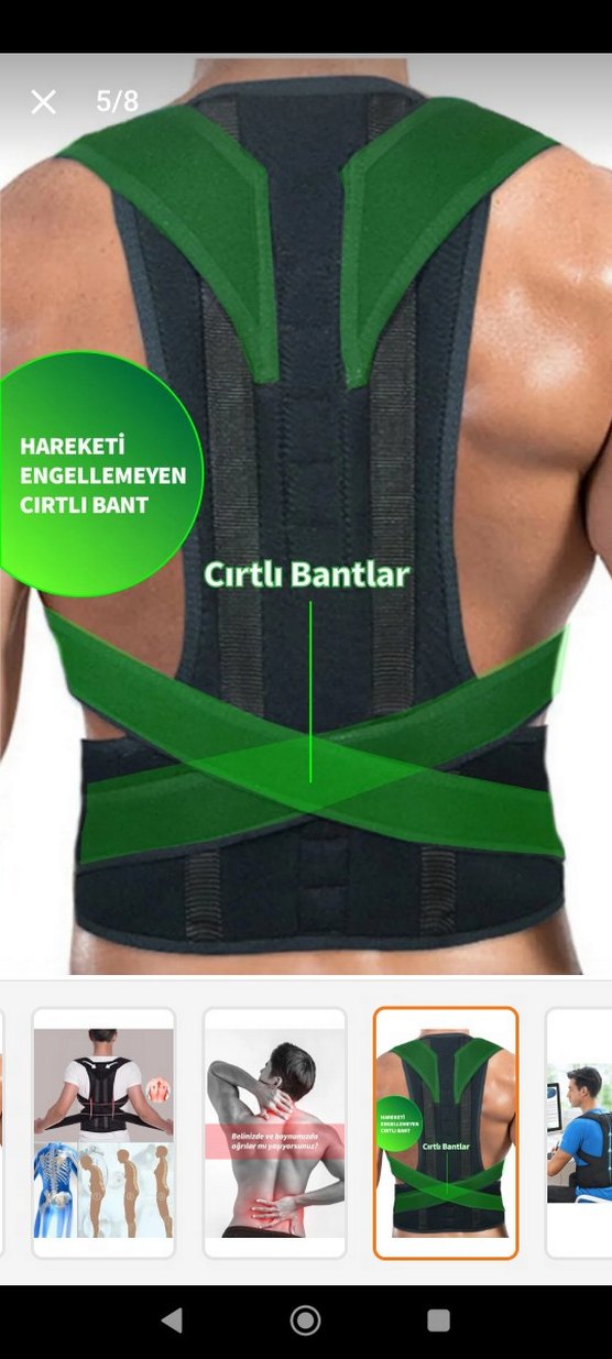 Destekli Skolyoz Korsesi dik duruş korsesi - Görsel 3