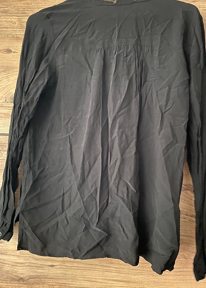 Koton marka siyah gömlek 38 beden - Görsel 3