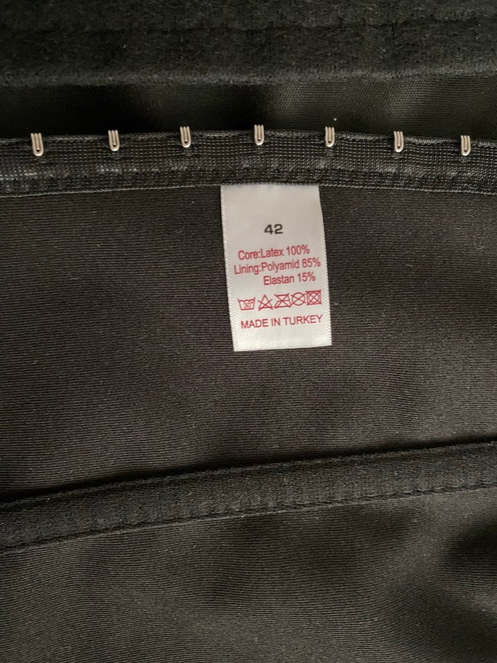 Siyah Midi Hemşire Korsesi, Vücuda Oturan - Görsel 4