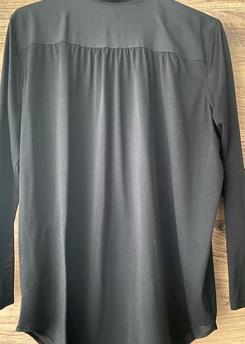 Siyah Düğmeli Kadın Gömlek - Görsel 3