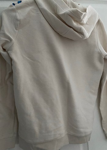 Beyaz Zincir Detaylı Kadın Sweatshirt - Görsel 3