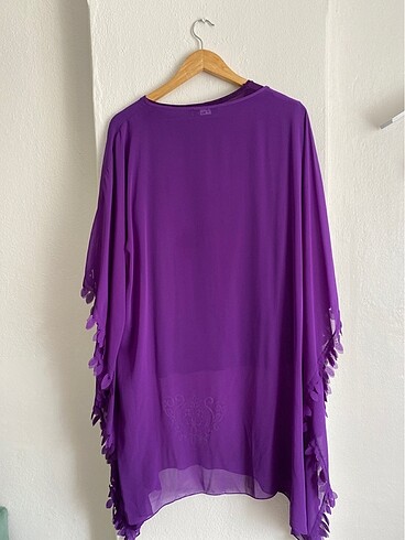 46 Beden mor Renk Tunik,Pantolon ve mor badi