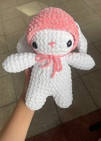 Peluş örgü oyuncak, tavşan, çocuk