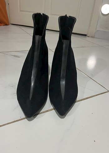 Siyah şefffaf Topuklu Kadın Bot - Görsel 2