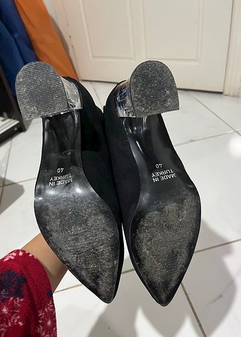 Siyah şefffaf Topuklu Kadın Bot - Görsel 4