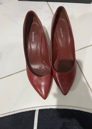 Klasik Kırmızı Stiletto Topuklu Kadın Ayakkabı - Görsel 2