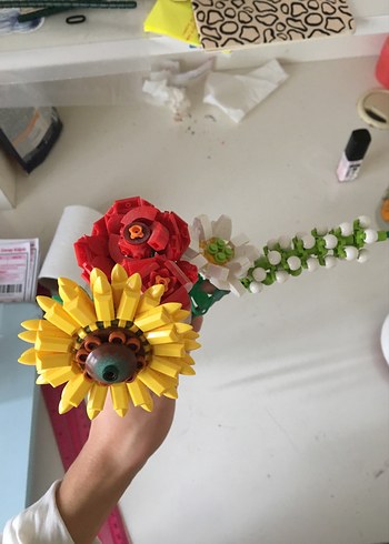 Renkli Lego Çiçek Demeti - Görsel 8