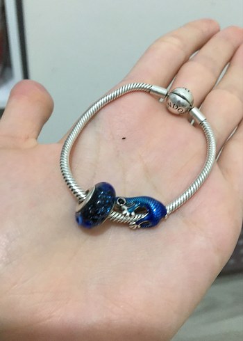 Mavi Boncuklu Kadın Charm - Görsel 3