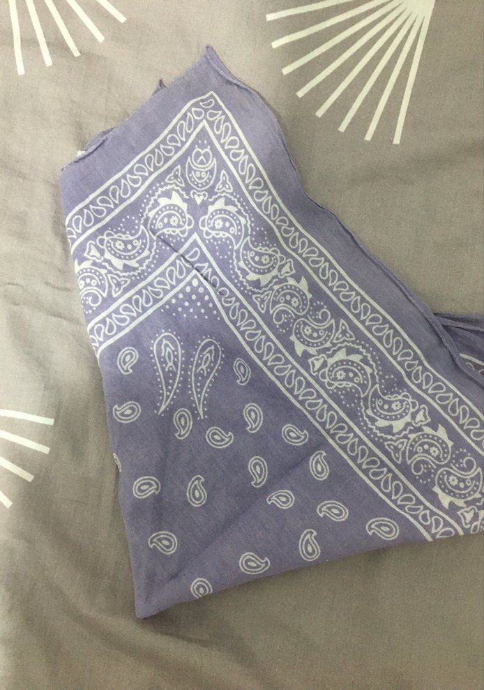 Dantelli Lila Bohem Etnik Kadın Fuları - Görsel 3