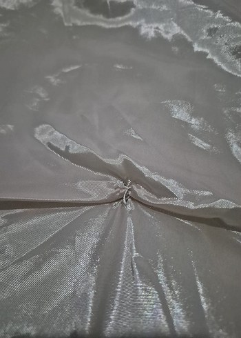 Nakışlı Gri Beyaz Yatak Örtüsü - Görsel 4