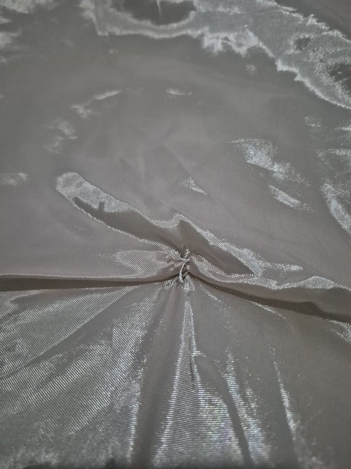 Nakışlı Gri Beyaz Yatak Örtüsü - Görsel 4