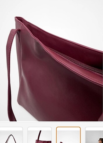 Beden bordo Renk Yuka Atelier Nou Çift Saplı Shopper Çanta